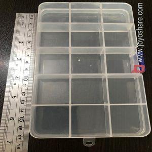 باکس نظم دهنده ۱۵ خانه با طراحی شفاف و تقسیم بندی دقیق