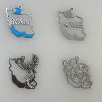 پلاک نقشه ایران استیل