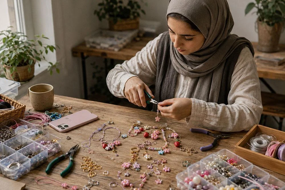 آموزش ساخت دستبند پینترستی برای فروش