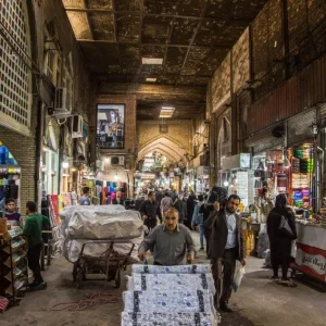 تصویر خرازی بازار بزرگ تهران